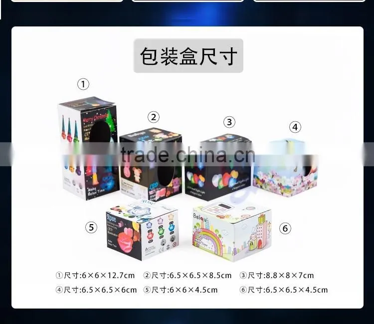 Led Light Up Toys,Hot Soft PVC Battery Powered Led Color Changing Christmas Tree Night Light Toys