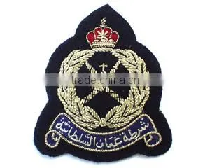 Embroidery Hand Made Machine Bullion Badges Passementerie Cap Cord Aigullettes Ecussons Patches Rank Shoulder Mark