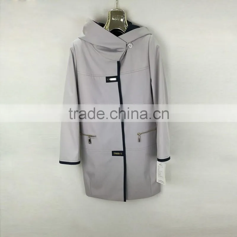 China Clothing Factory Custom Women's Jackets & Coats Spring Women's Custom Warm-up Jacket 2013