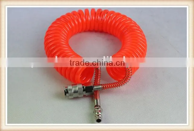 Spiral Polyurethane PU Air Hose with Germany Style Fittings