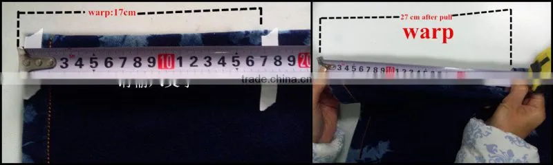 indigo dyed knitting denim fabric