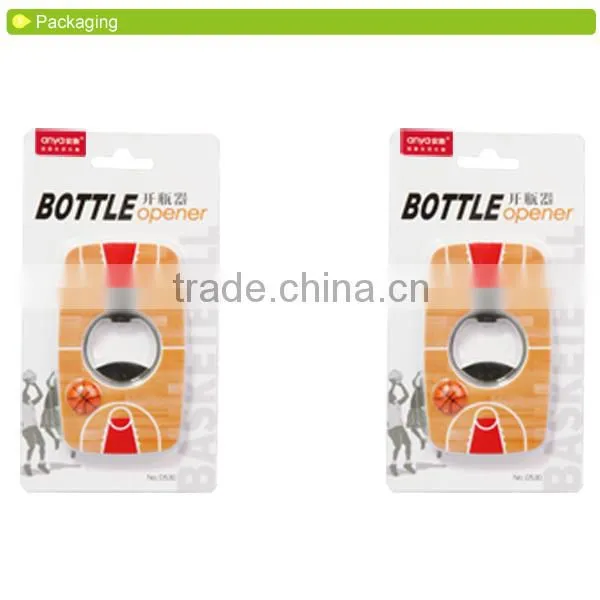 D530 Basketball Court Opener Bottle Kitchenware Opener Keychain Plastic Holderware Fridge Magnet