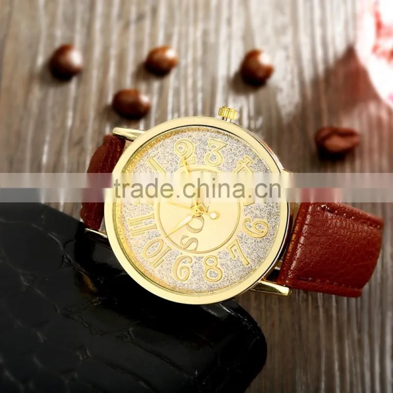 wholesale fashion Leather strap latest watches for men
