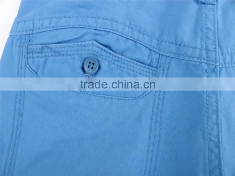 Mens cheap 100%cotton stock lot apparel shorts