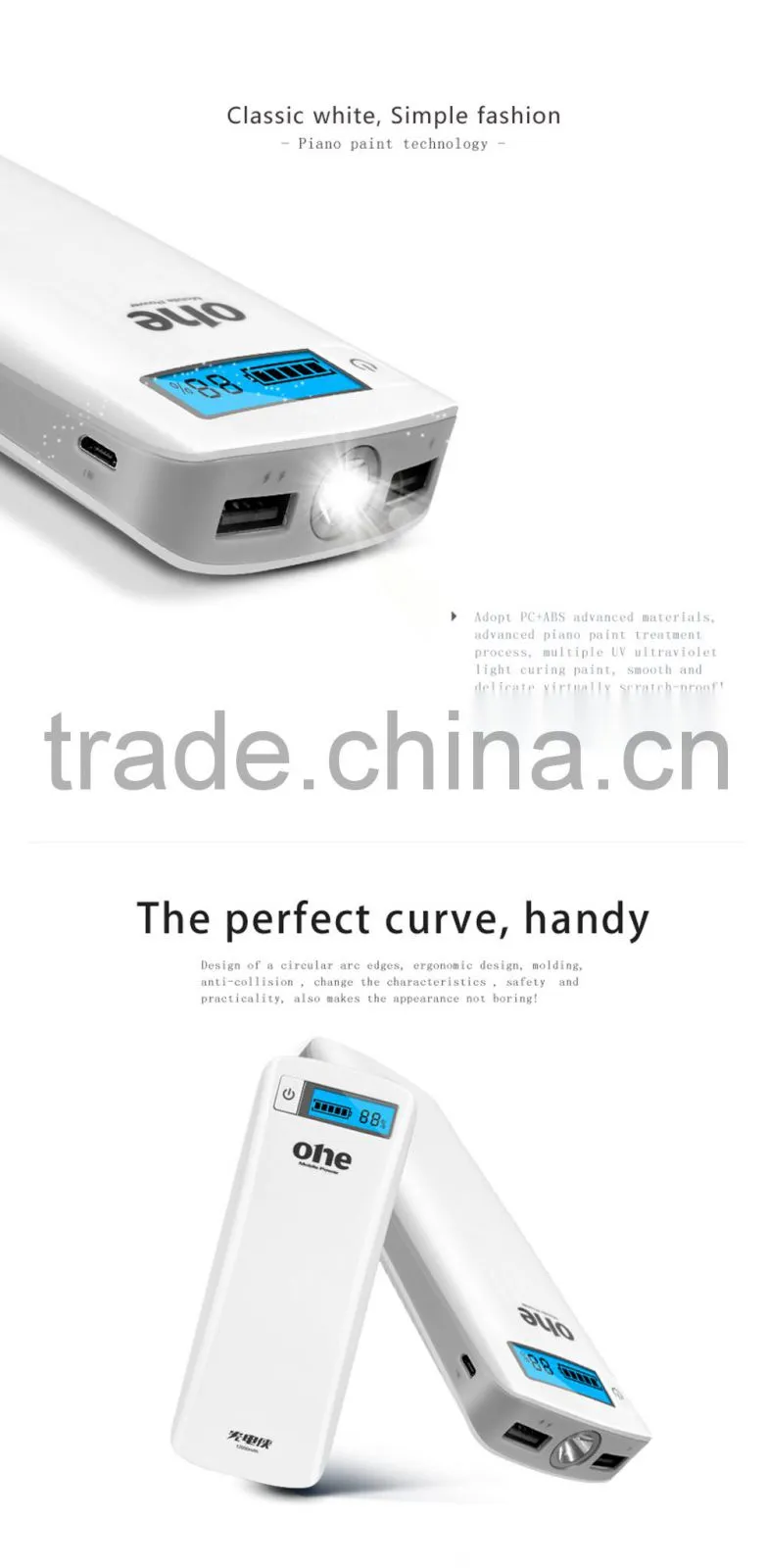 Universal 12000mah Backup External Battery Usb Power Bank Charger for Cell Phone 4s 5s