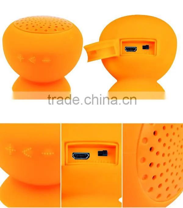 2015 silicone loud voice outdoor waterproof bluetooth speaker