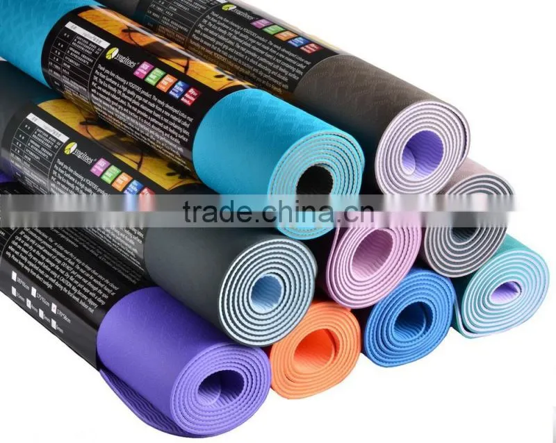 Waterproof Anti-slip Eco-friendly TPE Yoga Mat