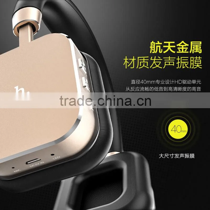 Original HOCO HPW01 3.5mm Universal head-mounted Headphone Stereo Sound Wireless Bluetooth headset For Mobile Phone MT-4722