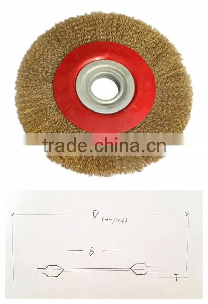 wheel wire cleaning brush for lead-acid battery deburring