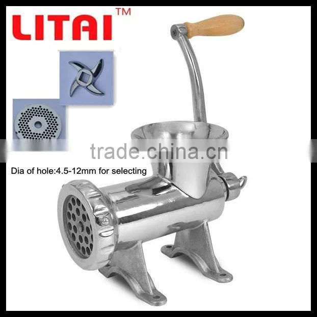 New enterprise hot sale home hand operated meat mincer stainless steel manual meat grinder good quality