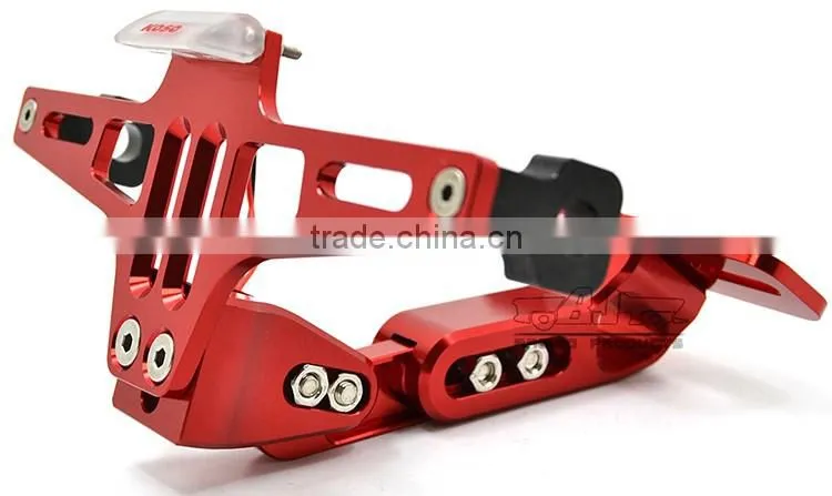 BJ-LPL-039 Aluminum Universal Sportbike License Plate Frames Holder Bracket with LED