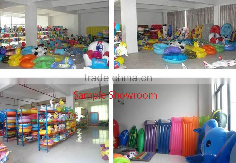 PVC blue color inflatable finger hand with white logo for promotion