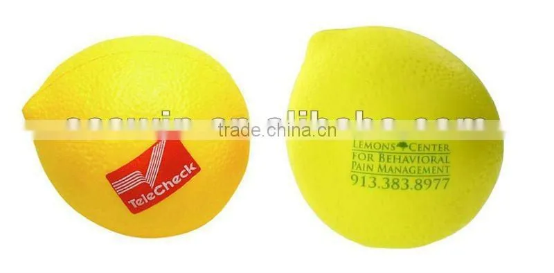 printed PU Eggplant stress toy ball
