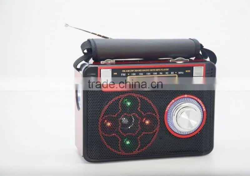 Hot Sale Led Light Outdoor Music Portable Mini Solar Powered am/fm Radio