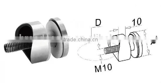 stainless steel pipe clamp/glass clamp stainless steel pipe clamp GC-09
