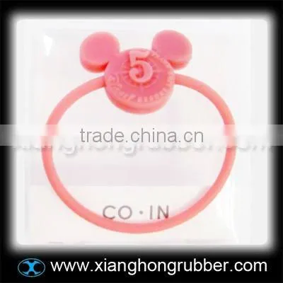 Custom embossed logo silicone bracelet