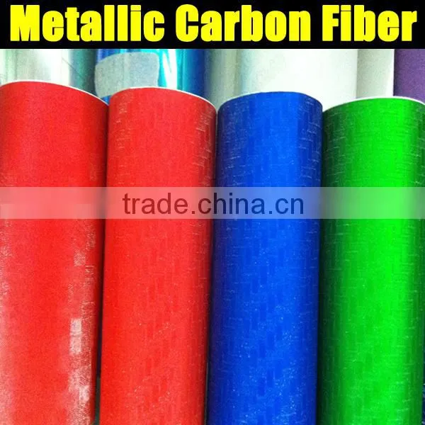 Blue metallic carbon fiber film with air free bubbles 1.52*20m per roll