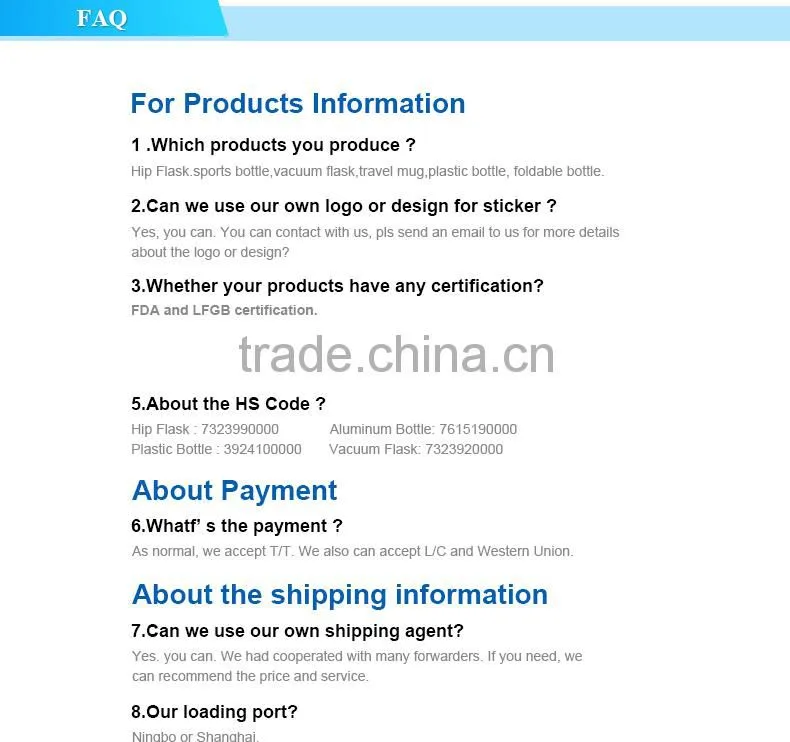 China factory wholesale cola shaped vacuum 18/8 stainless steel water bottle