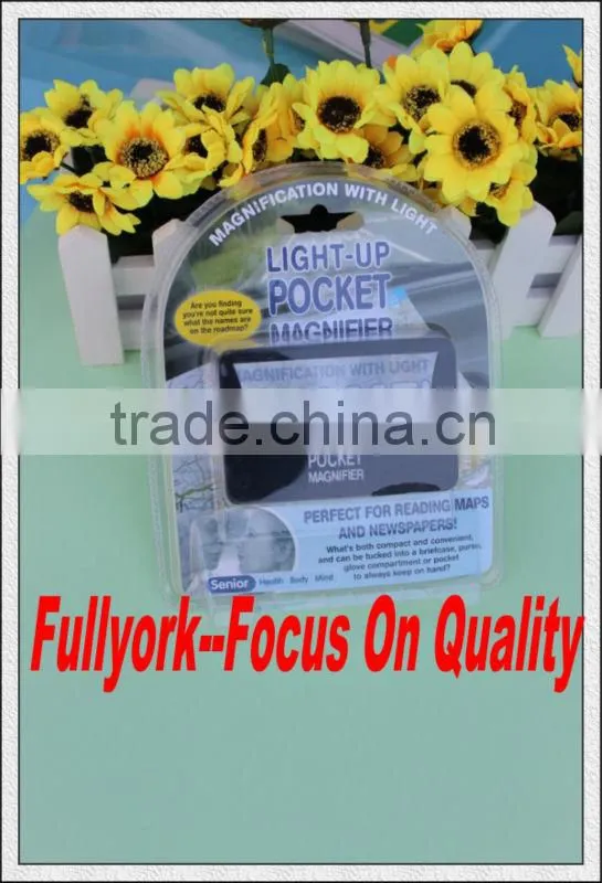 Credit Card Pocket Magnifier With Led Light As Seen On TV OWL Magnifier
