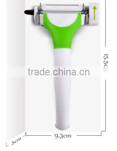 2016 as seen on TV kitchen gadgets 3 in 1 blades rotary manual multifunctional potato vegetable slicer peeler
