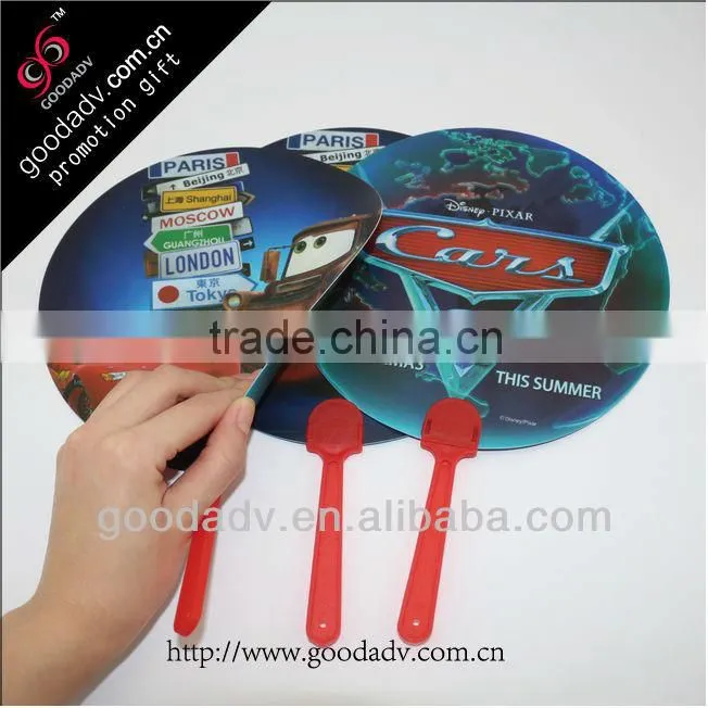 Guangzhou factory wholesale High quality advertisement pvc hand fan