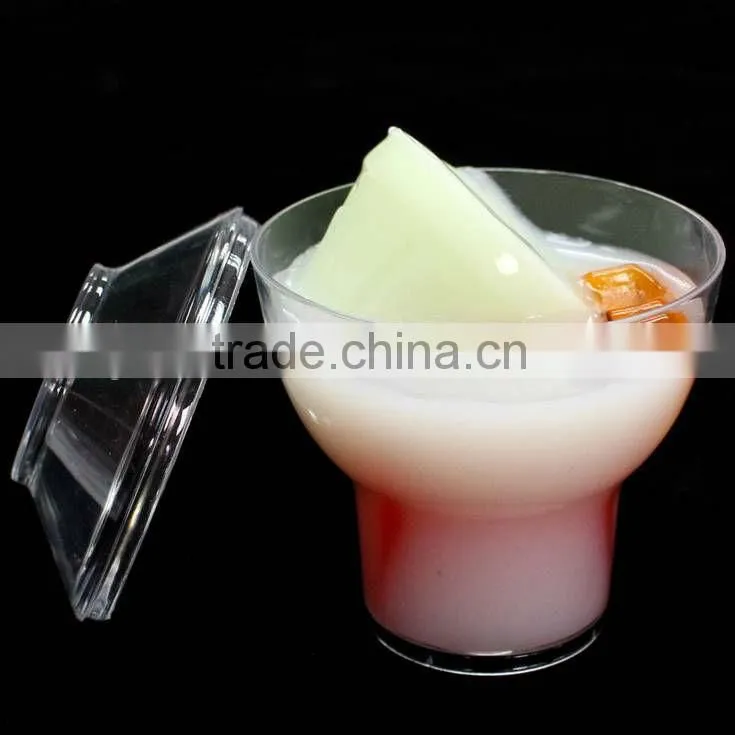 newest and hot selling disposable dessert cup with lid