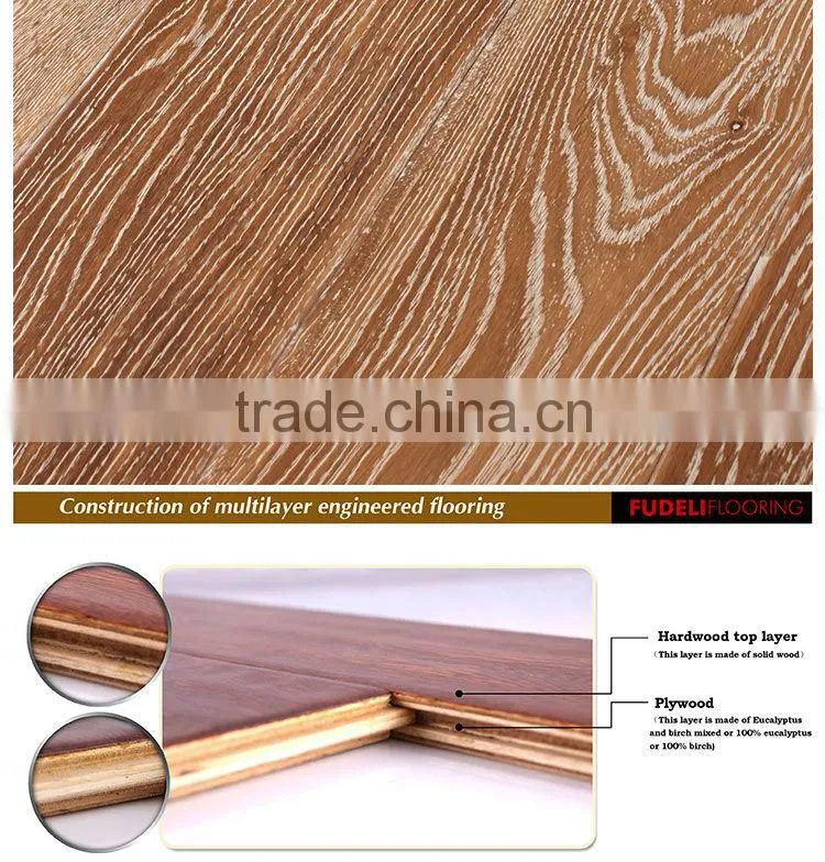 Top class AB grade CE FSC Certified engineered wood flooring