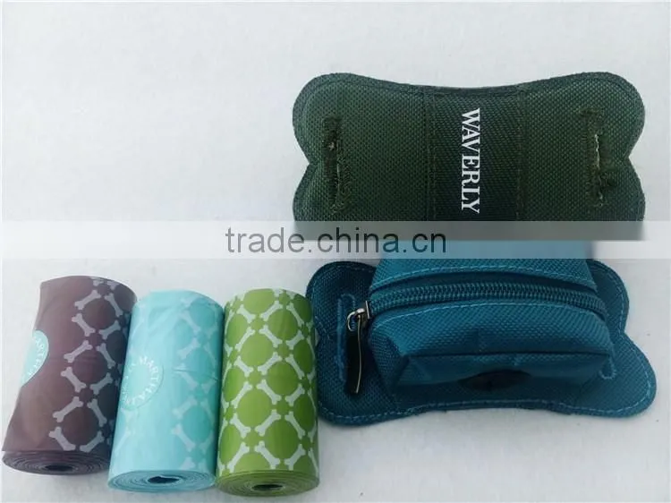 fabric dog poop bag holder pet waste bag dispenser
