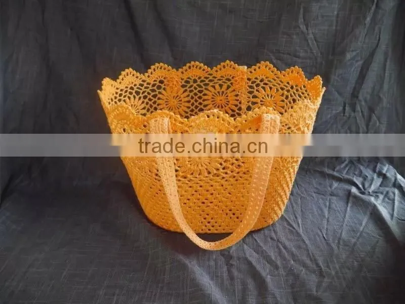 Manufacturers selling handmade cotton simple fashion hook flower hand basket