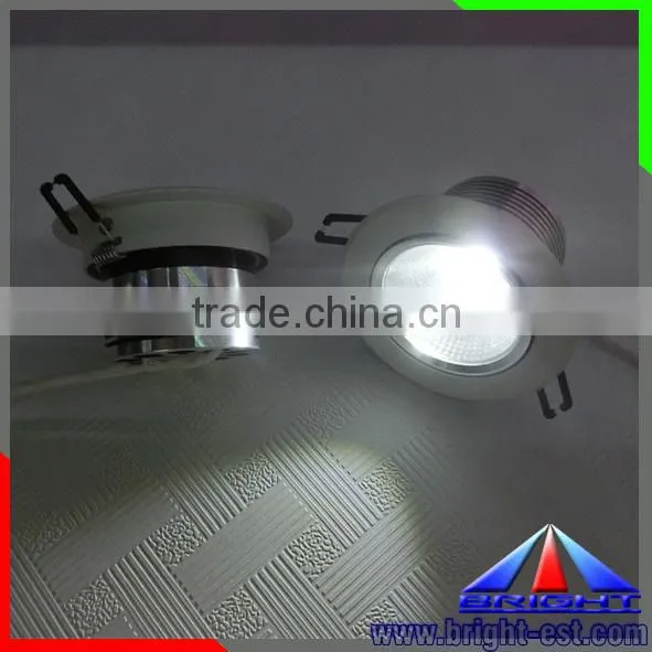 WW+W dimmable 0-100% COB LED down light,led focus light