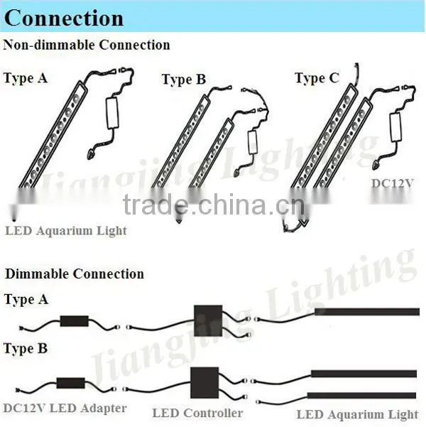 45w best DIY aquarium led light simulate thunder storm 4 channel aquarium light system