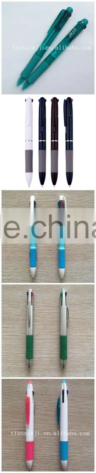 Transparent three colors plastic promotional Pen