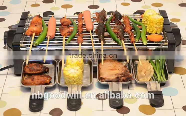Smokeless electric heating barbecue stove, Korean barbecue pot, skewers stove, household barbecue machine, oven BBQ