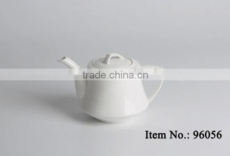 white durable fine China porcelain tea pot