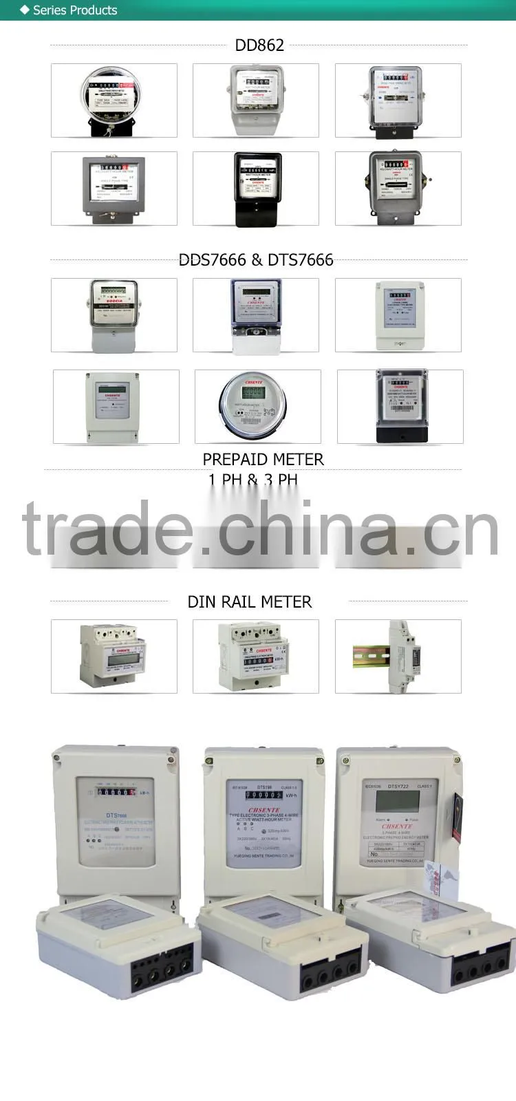 Prepaid meter cheap meter with high quality three phase digital energy meter