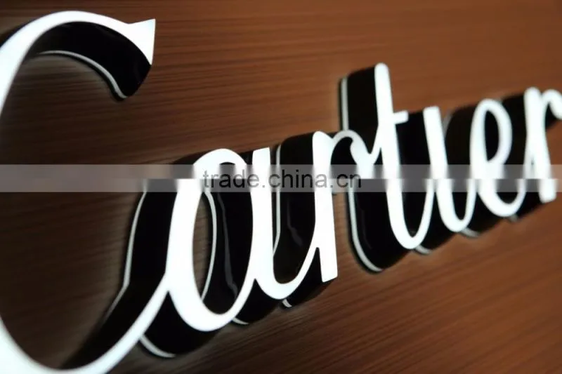 Metal acrylic custom frontlit led channel letter signs, alphabet letter or company logo business sign, able to put on side