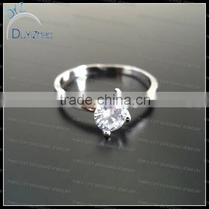 fashion ladies white cz rings
