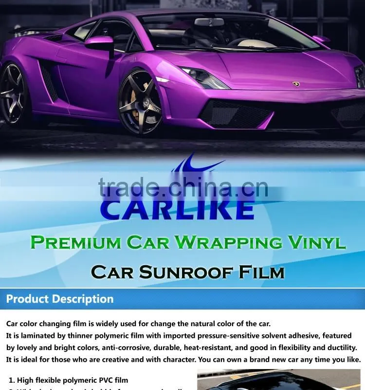 SINO Super Quality Glossy Black Car Sunroof Protective Film