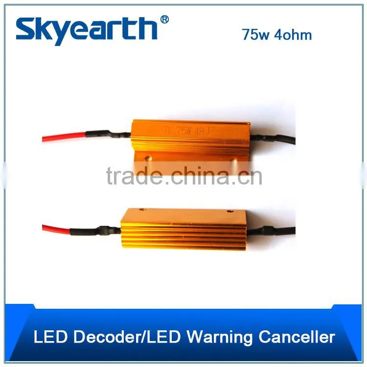 led resistance/ led load resistance for turn signal lamp 75w 4ohm