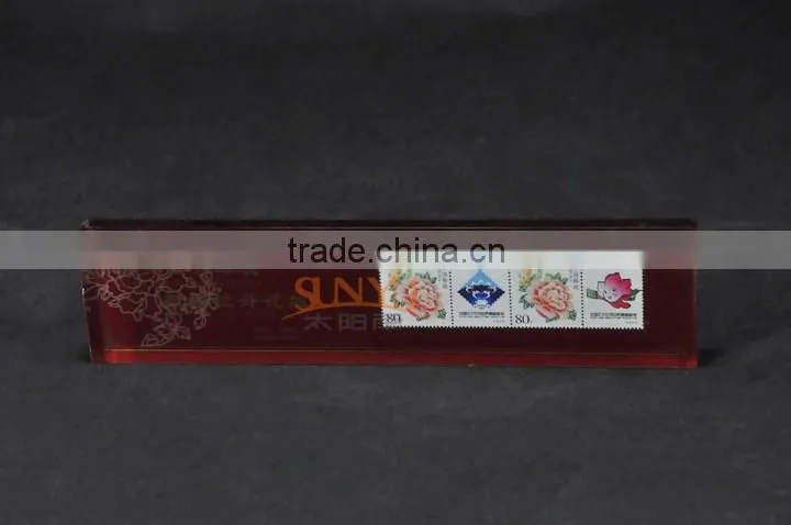 Acrylic Block Back Sticker Stamp Collection Souvenir