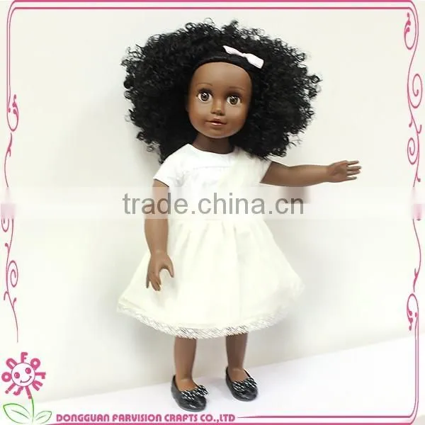 18 inch African vinyl doll oem