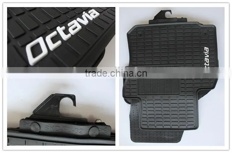 Factory Custom High Quality 3D Ruber PVC Auto Car Floor Mats For VW OCTAVIA
