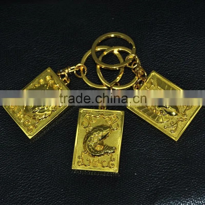 TOP quality gold keychain ring supplies