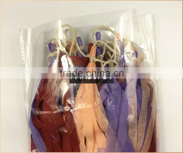 2016 Party decoration tissue paper tassel garland