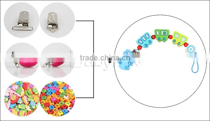 2015 New DIY Baby Products High Quality Cute Pacifier Holder Clip