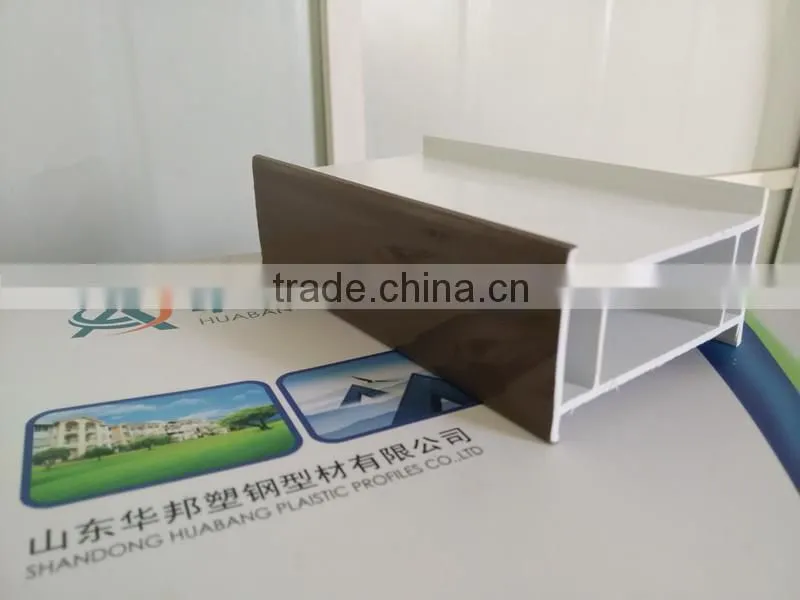 black high quality plastic extrusion profile/pvc profile decco