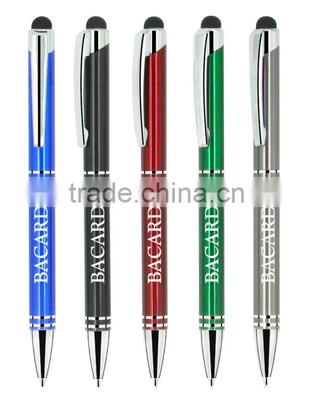 anodized aluminum pen with stylus