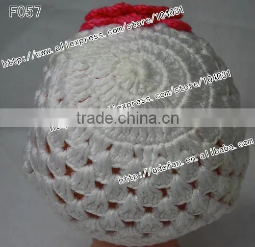 Wholesale 100% cotton fashion crochet beanie flower hat,cool hats girls ,girls knit hats
