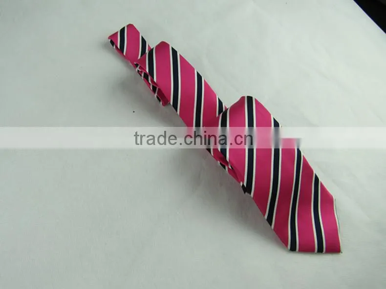 Customize silk men's neck tie in stripe pattern