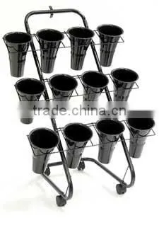 metal mobile flower exposition stand
